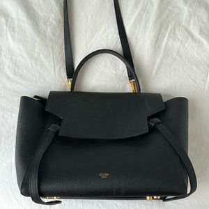 COPY - Celine mini belt bag in black grained calfskin, roughly 18 months of lig…